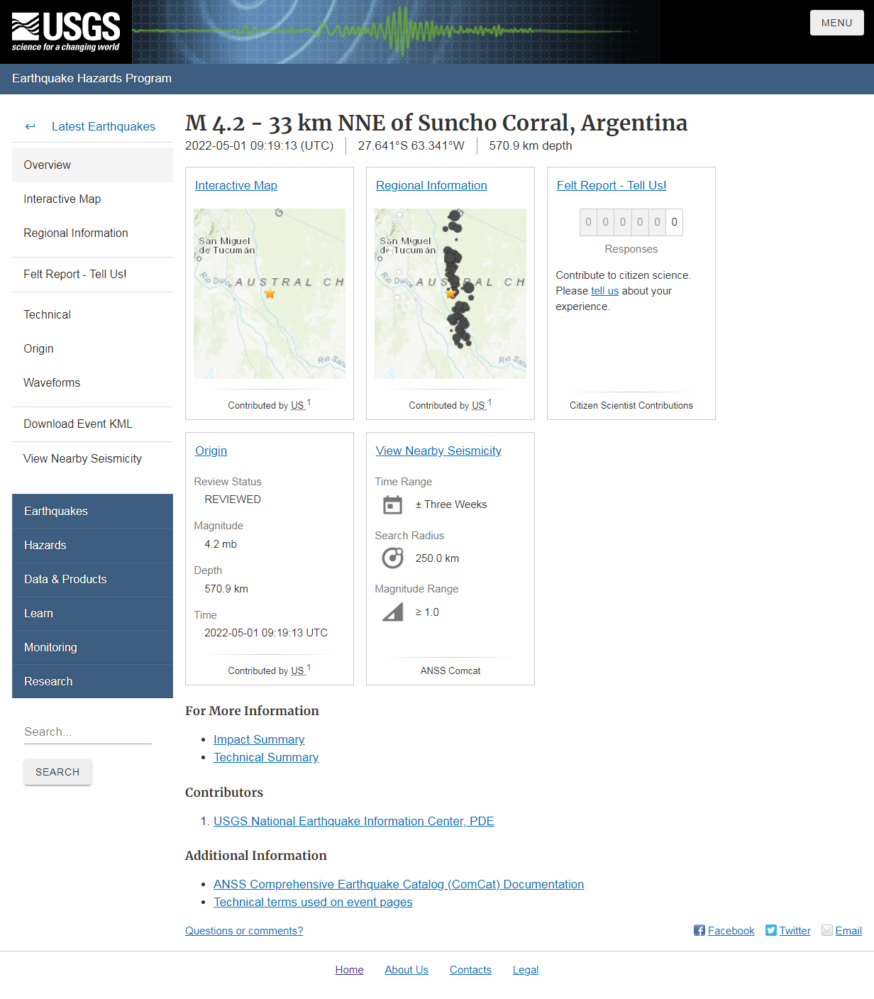 M 4.2 - 33 km NNE of Suncho Corral, Argentina.png