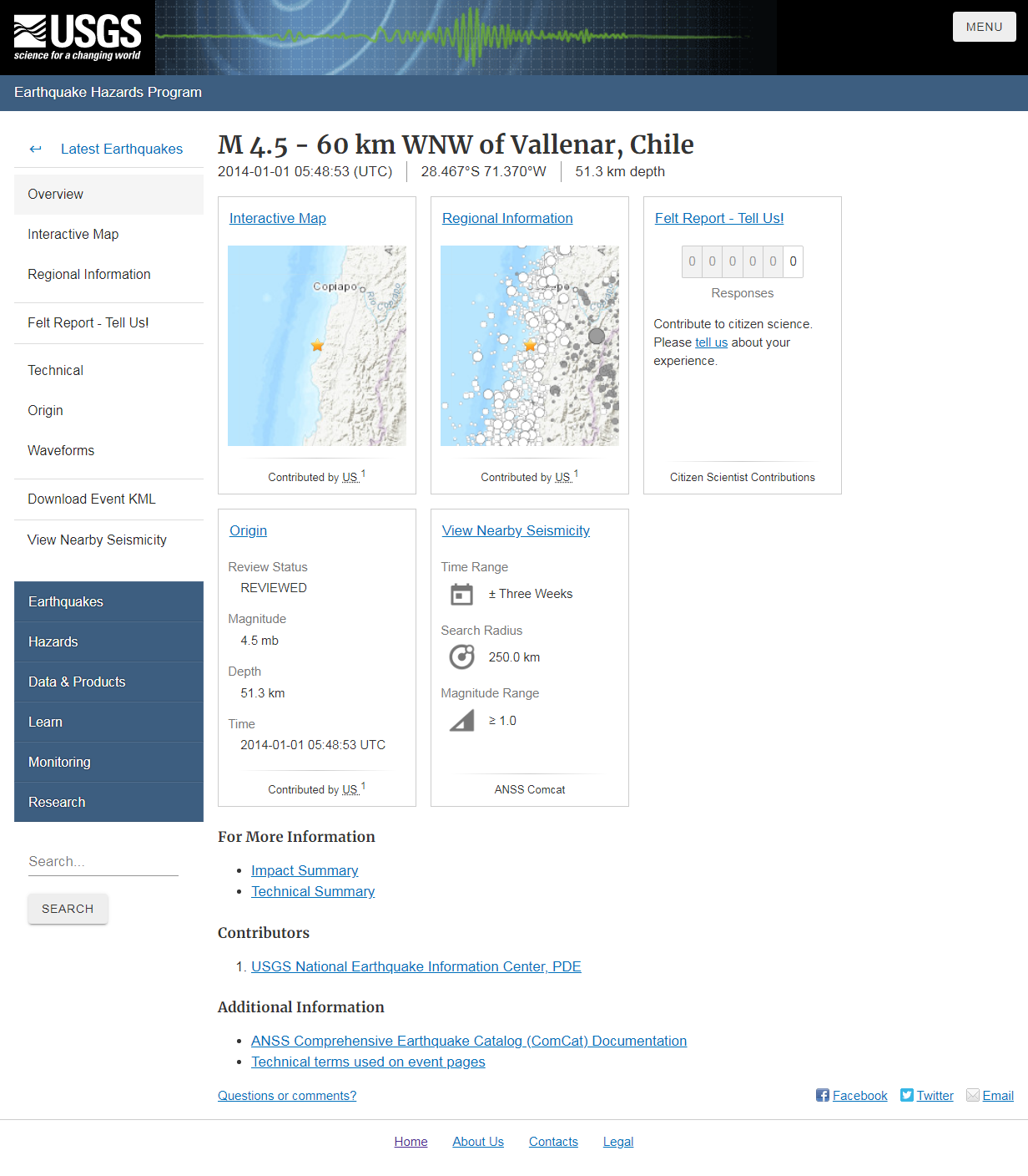 M 4.5 - 60 km WNW of Vallenar, Chile.png
