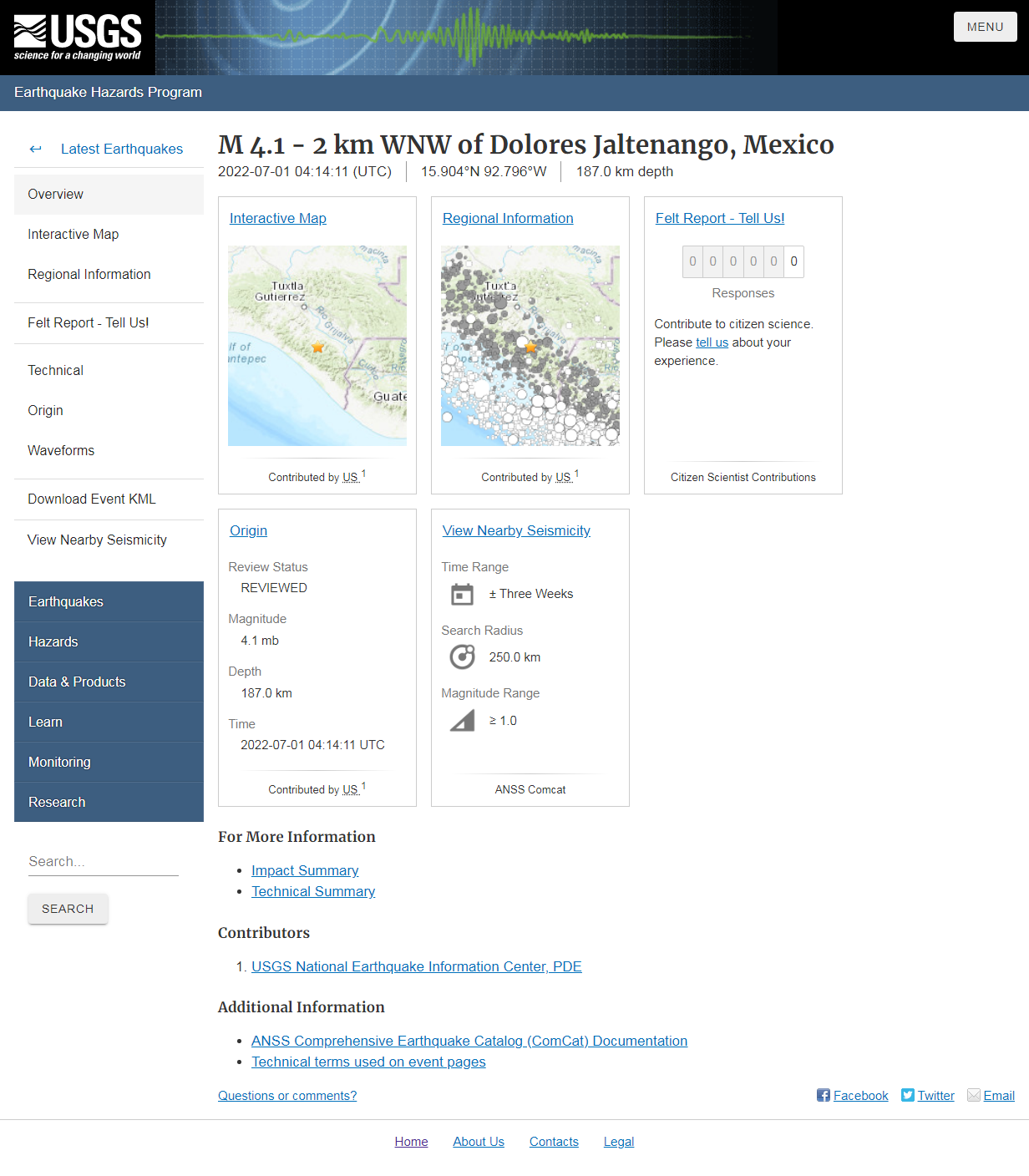 M 4.1 - 2 km WNW of Dolores Jaltenango, Mexico.png