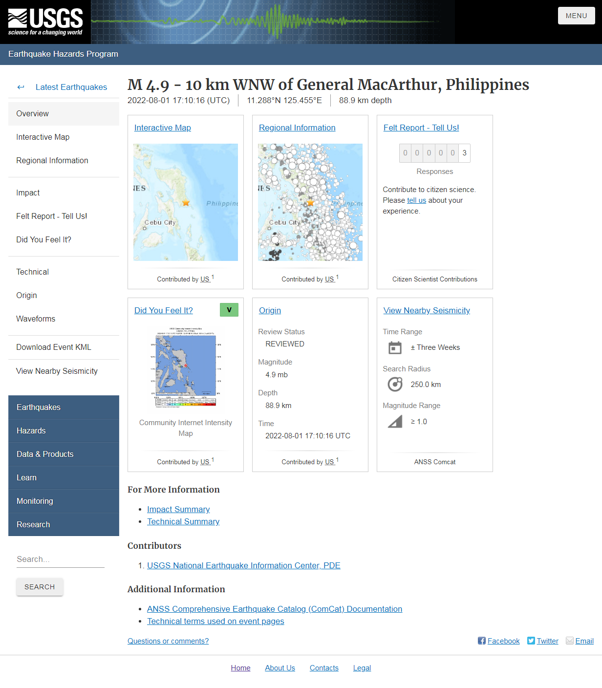M 4.9 - 10 km WNW of General MacArthur, Philippine.png