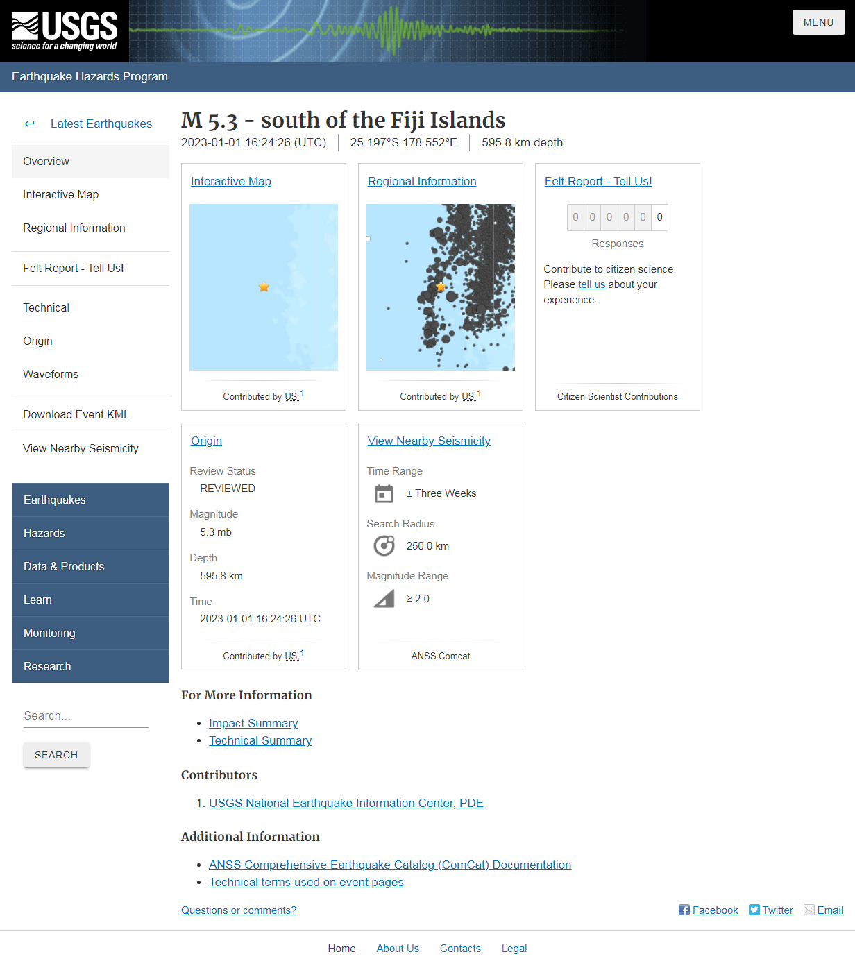 M 5.3 - south of the Fiji Islands.png