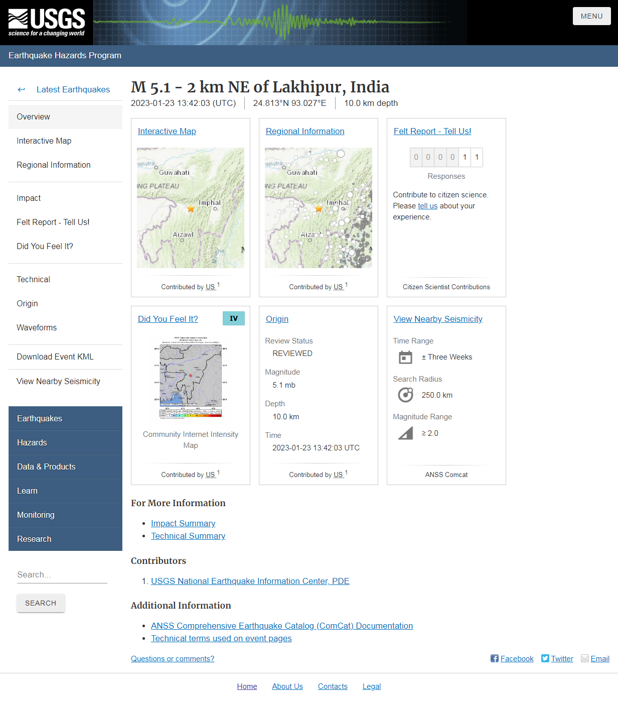 M 5.1 - 2 km NE of Lakhipur, India.png