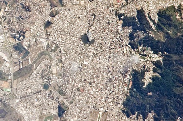 宇航员太空拍摄智利8.8级地震震后景象