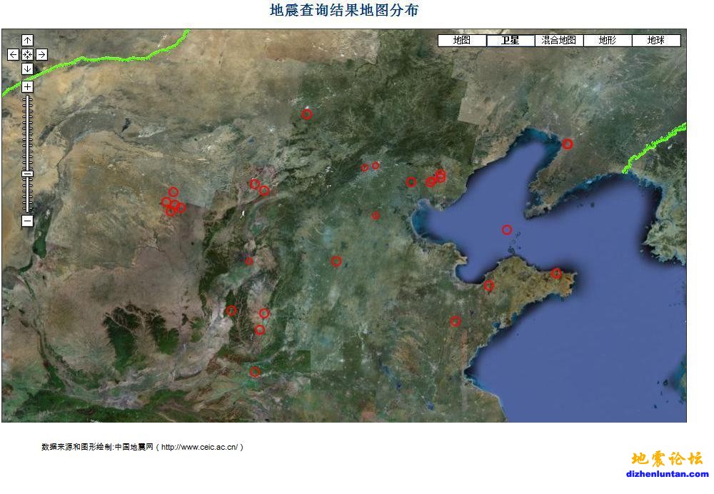 20110313之后华北地区地震分布图（地形版）.jpg