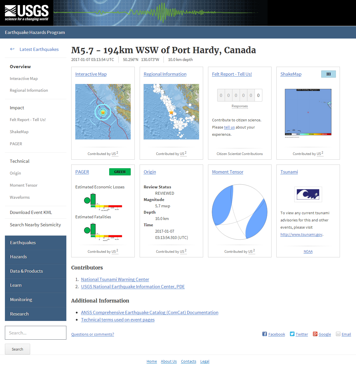M5.7 - 194km WSW of Port Hardy, Canada.png