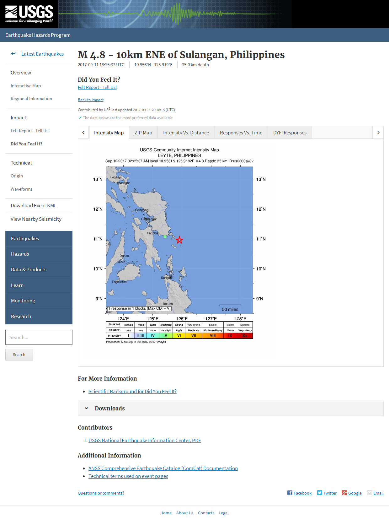 M 4.8 - 10km ENE of Sulangan, Philippines.png