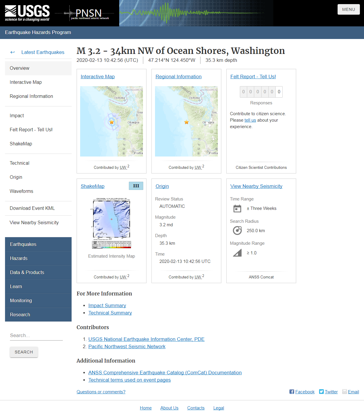 M 3.2 - 34km NW of Ocean Shores, Washington.png