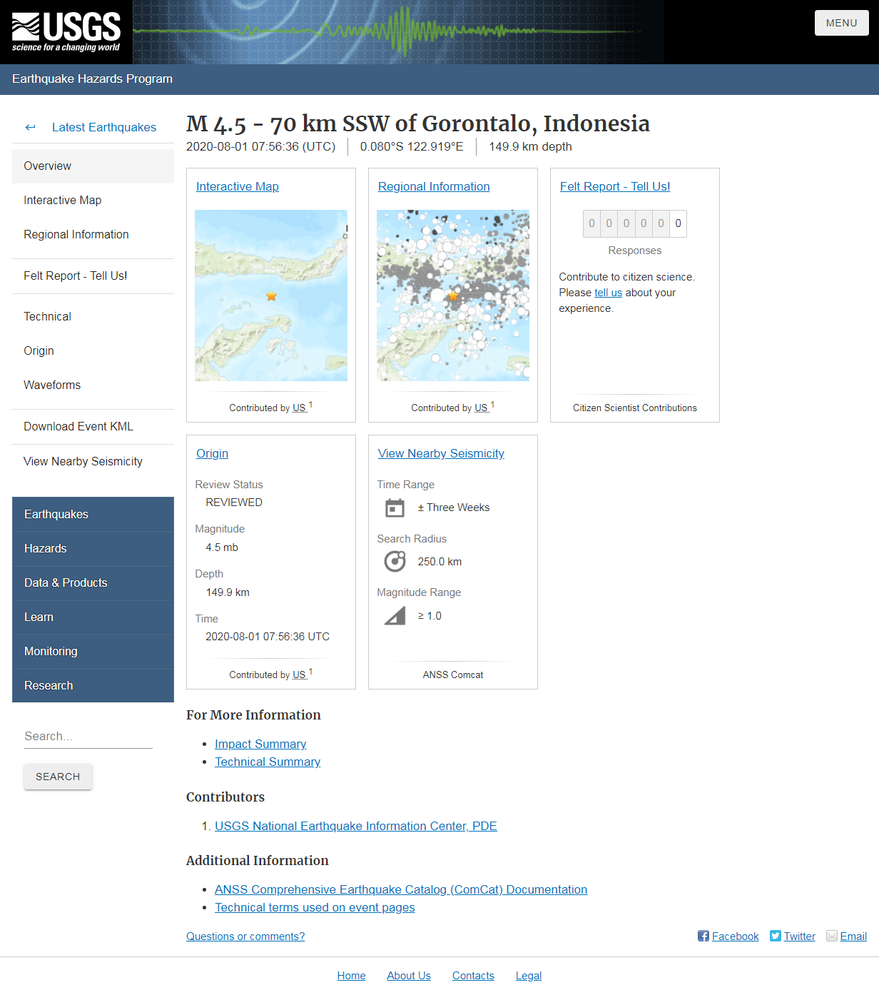 M 4.5 - 70 km SSW of Gorontalo, Indonesia.png