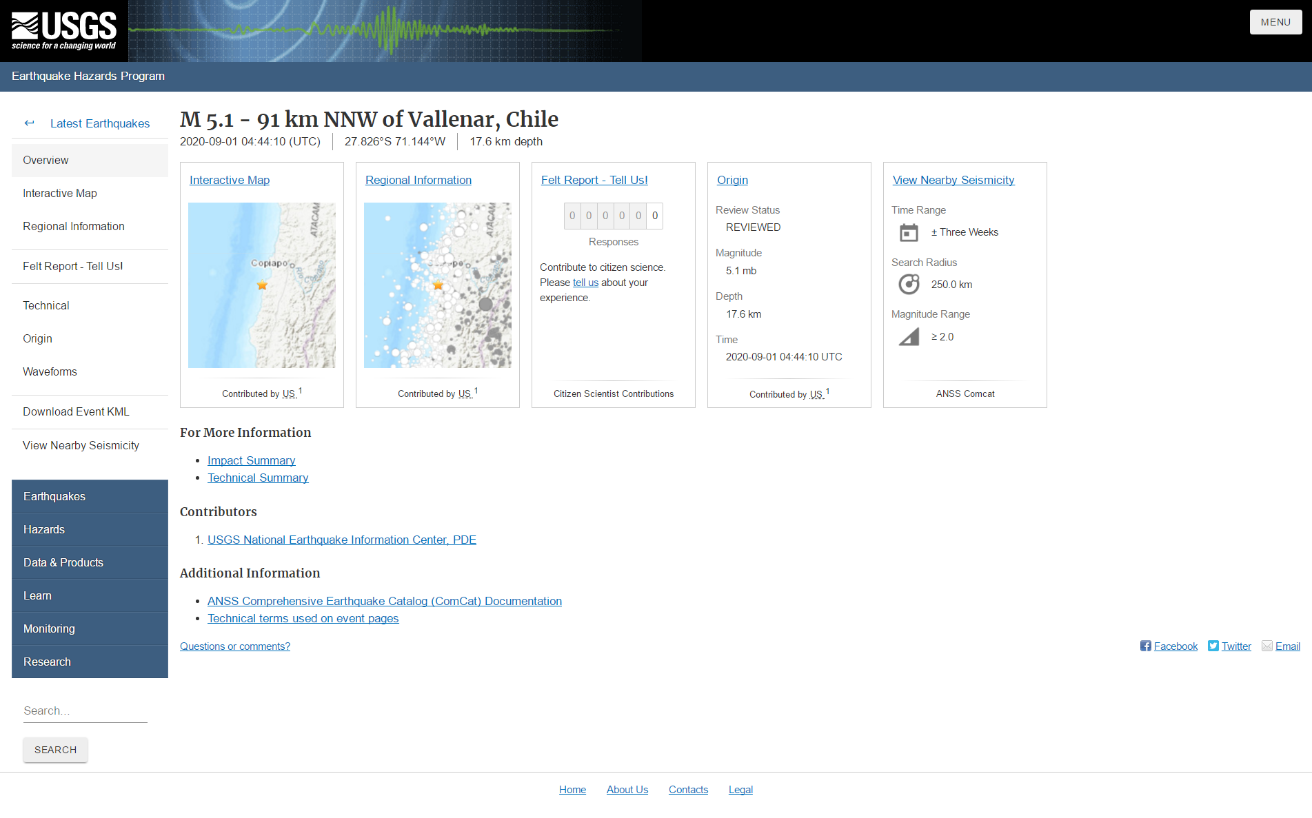 M 5.1 - 91 km NNW of Vallenar, Chile.png