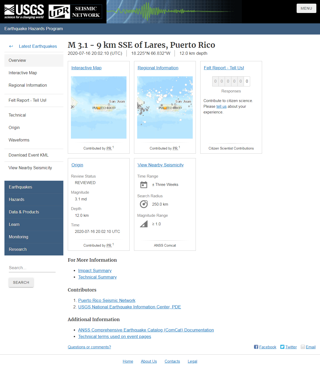 M 3.1 - 9 km SSE of Lares, Puerto Rico.png