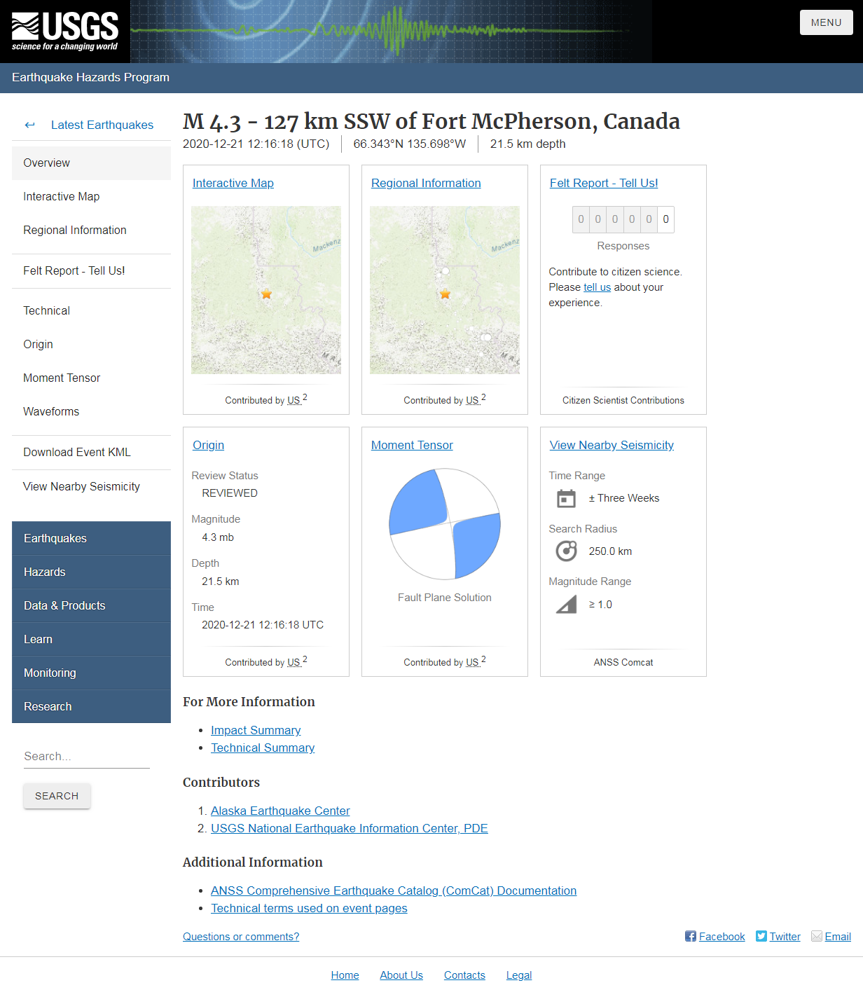 M 4.3 - 127 km SSW of Fort McPherson, Canada.png