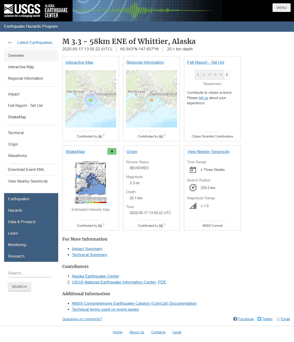 M 3.3 - 58km ENE of Whittier, Alaska.png