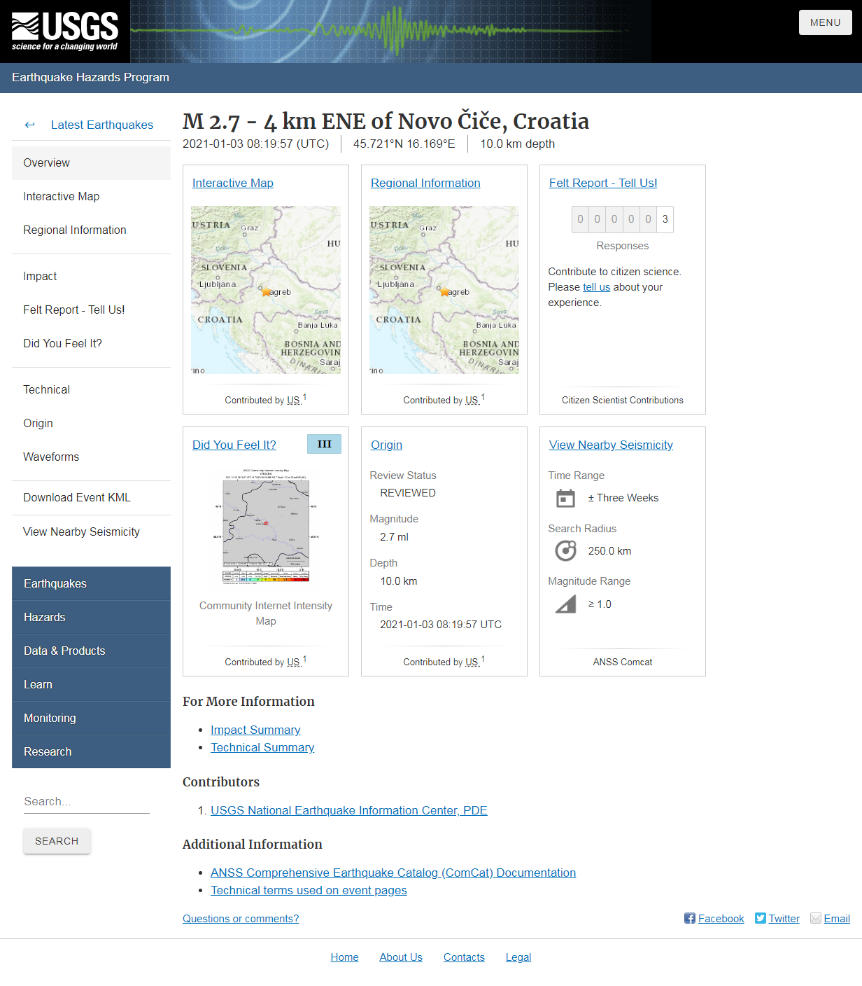 M 2.7 - 4 km ENE of Novo &#268;i&#269;e, Croatia.png
