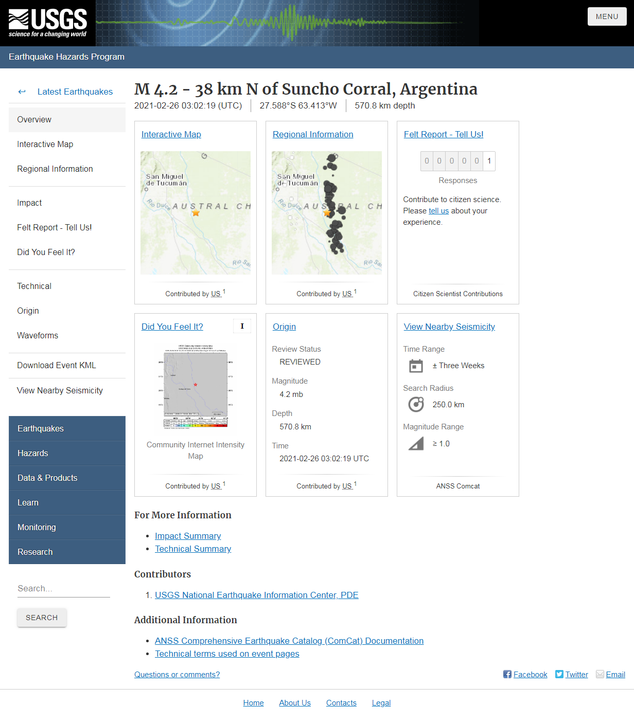 M 4.2 - 38 km N of Suncho Corral, Argentina.png