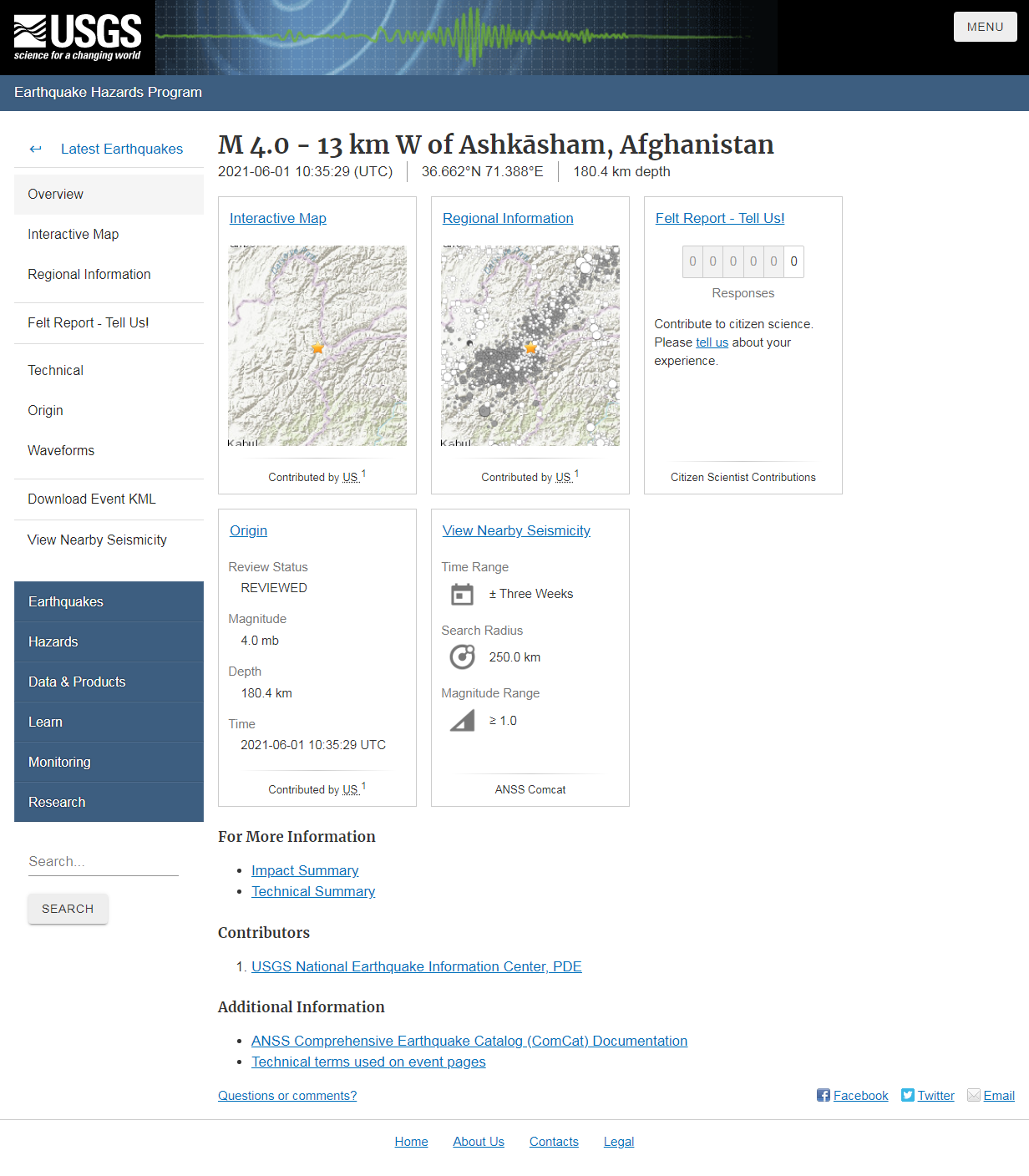 M 4.0 - 13 km W of Ashkāsham, Afghanistan.png