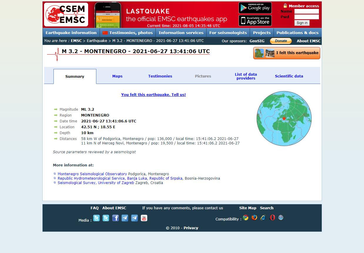 Earthquake - Magnitude 3.2 - MONTENEGRO.png