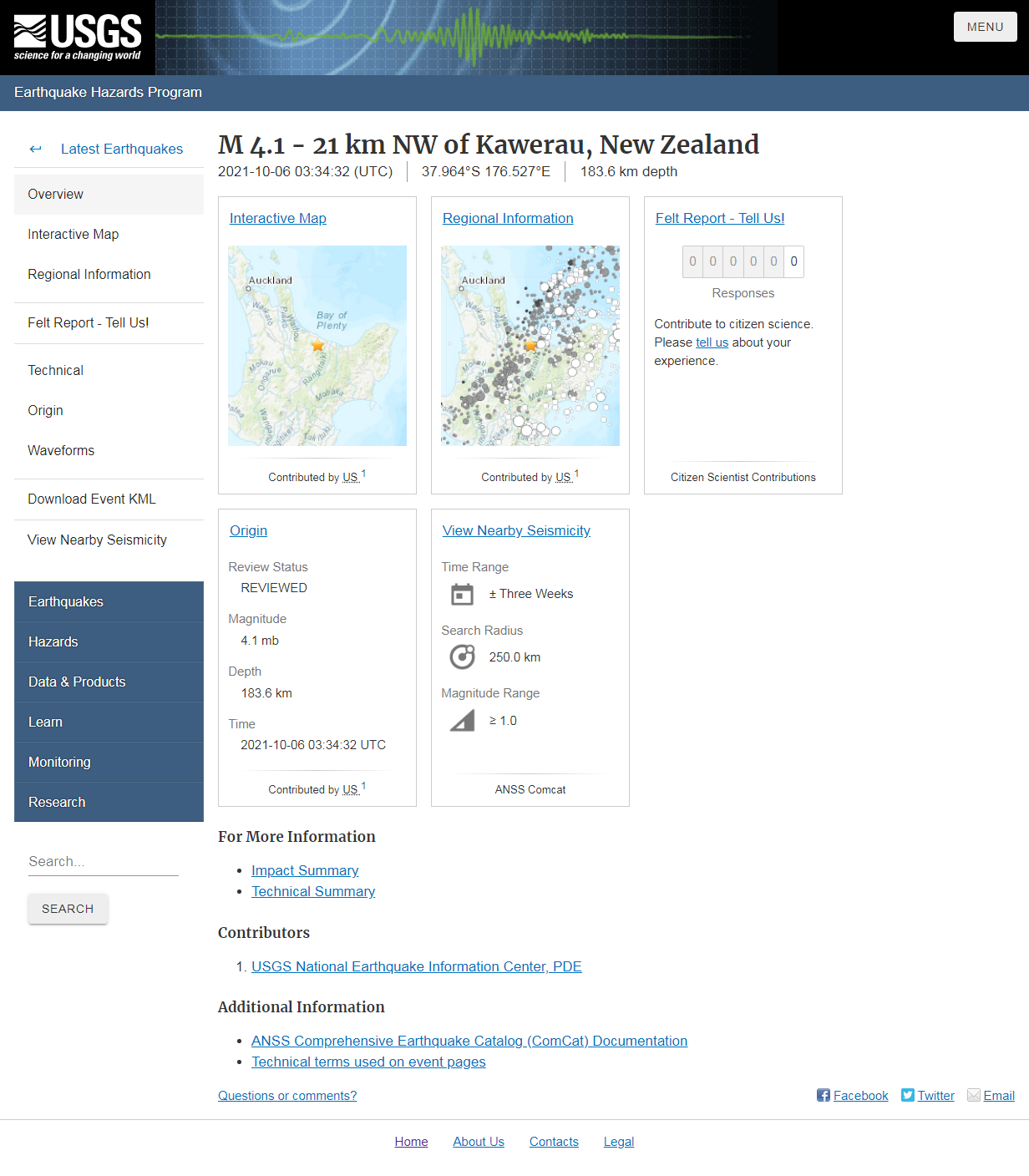 M 4.1 - 21 km NW of Kawerau, New Zealand.png