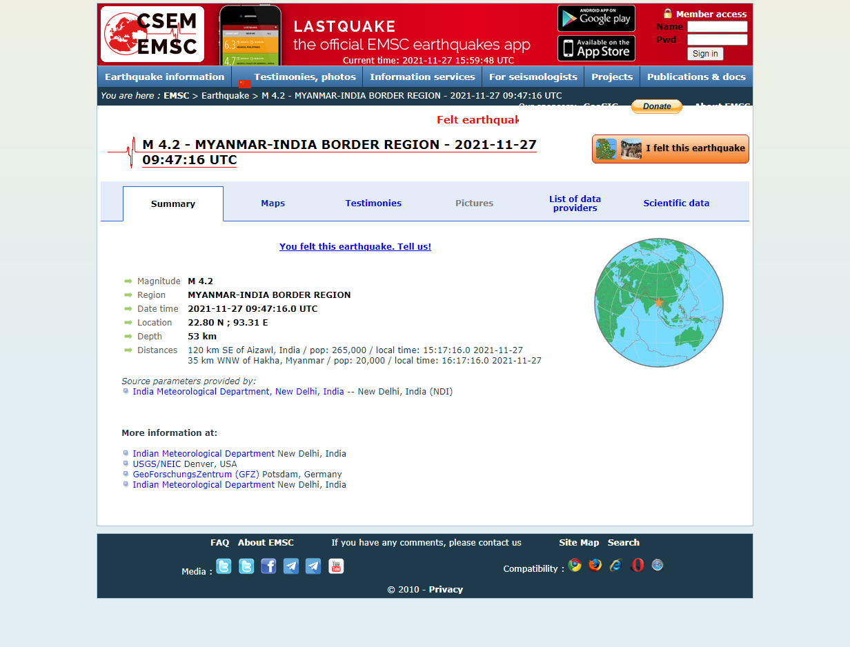 Earthquake - Magnitude 4.2 - MYANMAR-INDIA BORDER REGION.png