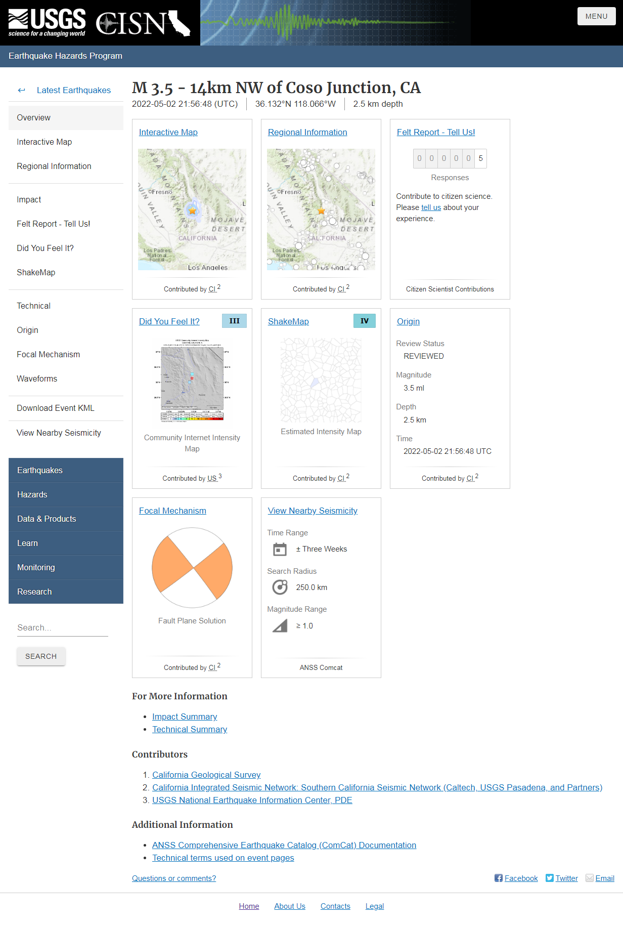 M 3.5 - 14km NW of Coso Junction, CA.png