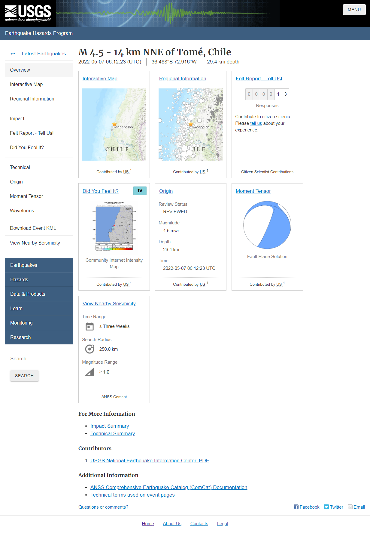 M 4.5 - 14 km NNE of Tomé, Chile.png