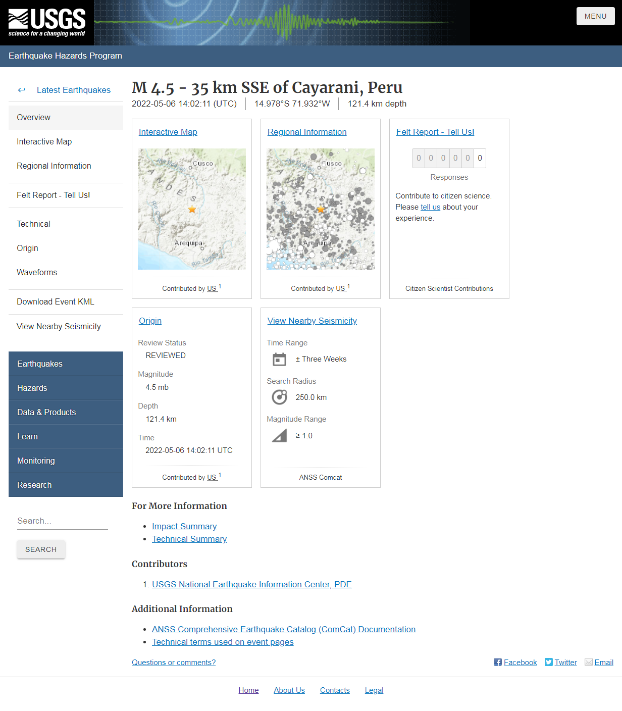 M 4.5 - 35 km SSE of Cayarani, Peru.png