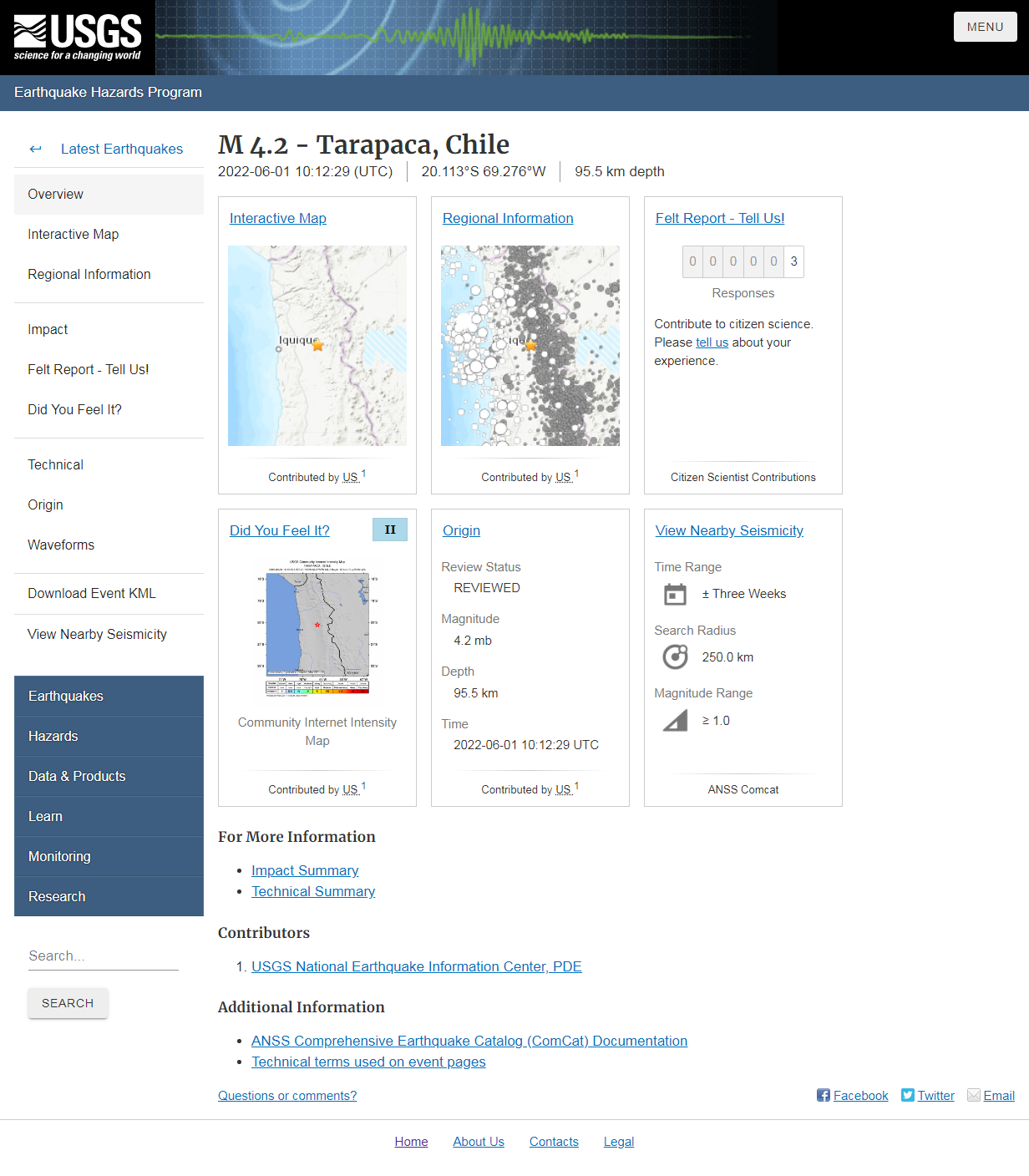 M 4.2 - Tarapaca, Chile.png