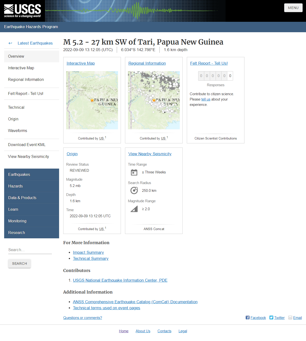 M 5.2 - 27 km SW of Tari, Papua New Guinea.png