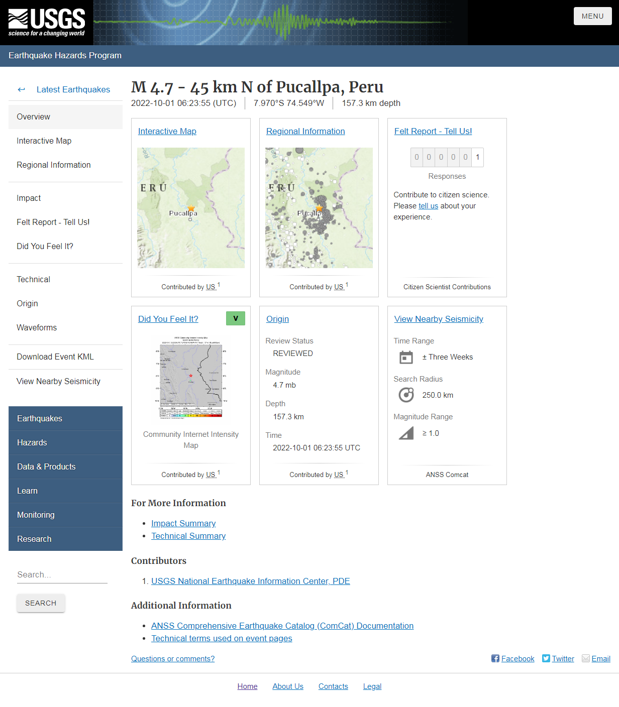 M 4.7 - 45 km N of Pucallpa, Peru.png