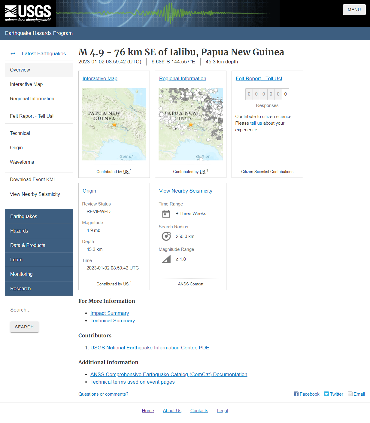 M 4.9 - 76 km SE of Ialibu, Papua New Guinea.png