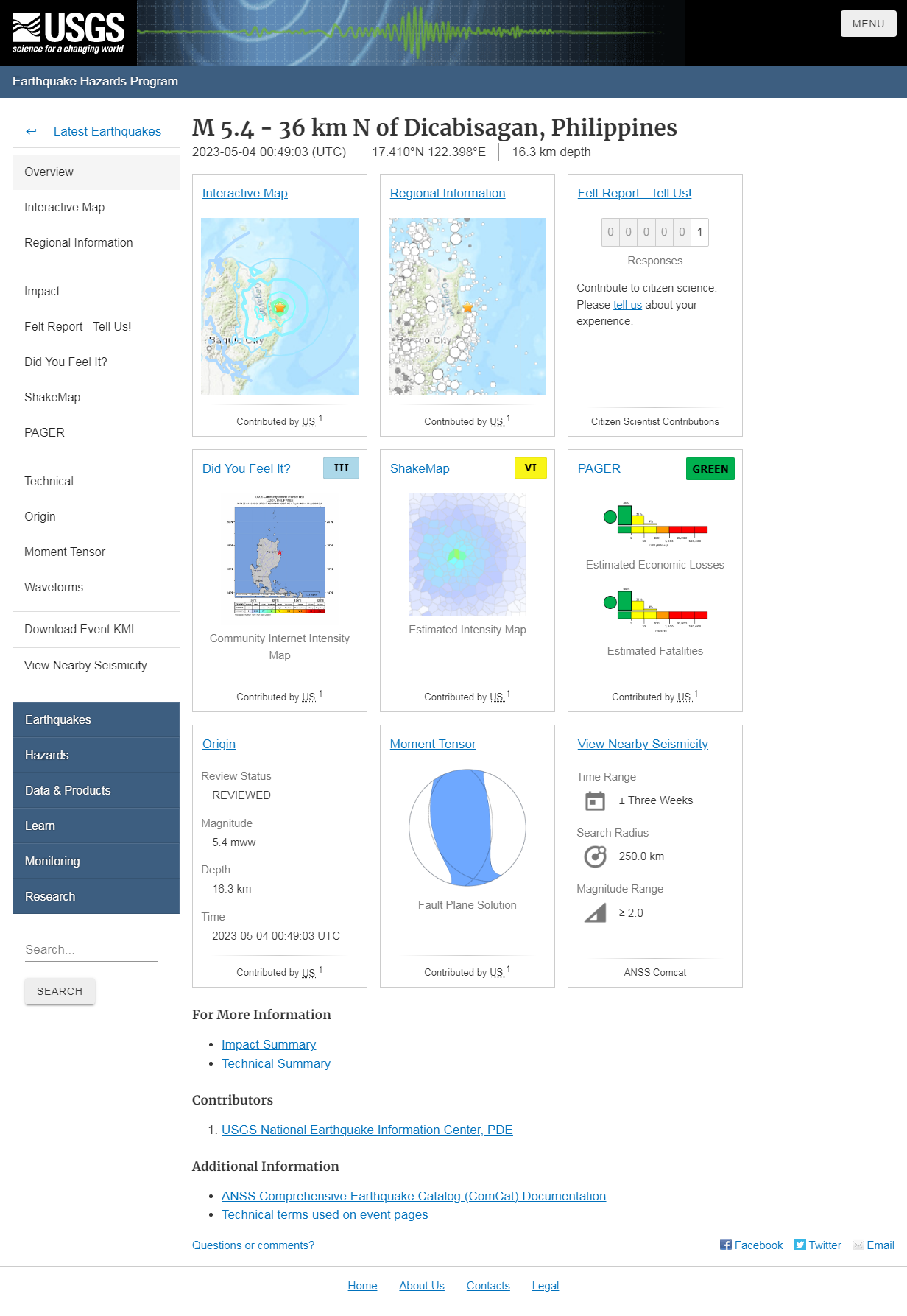 M 5.4 - 36 km N of Dicabisagan, Philippines.png