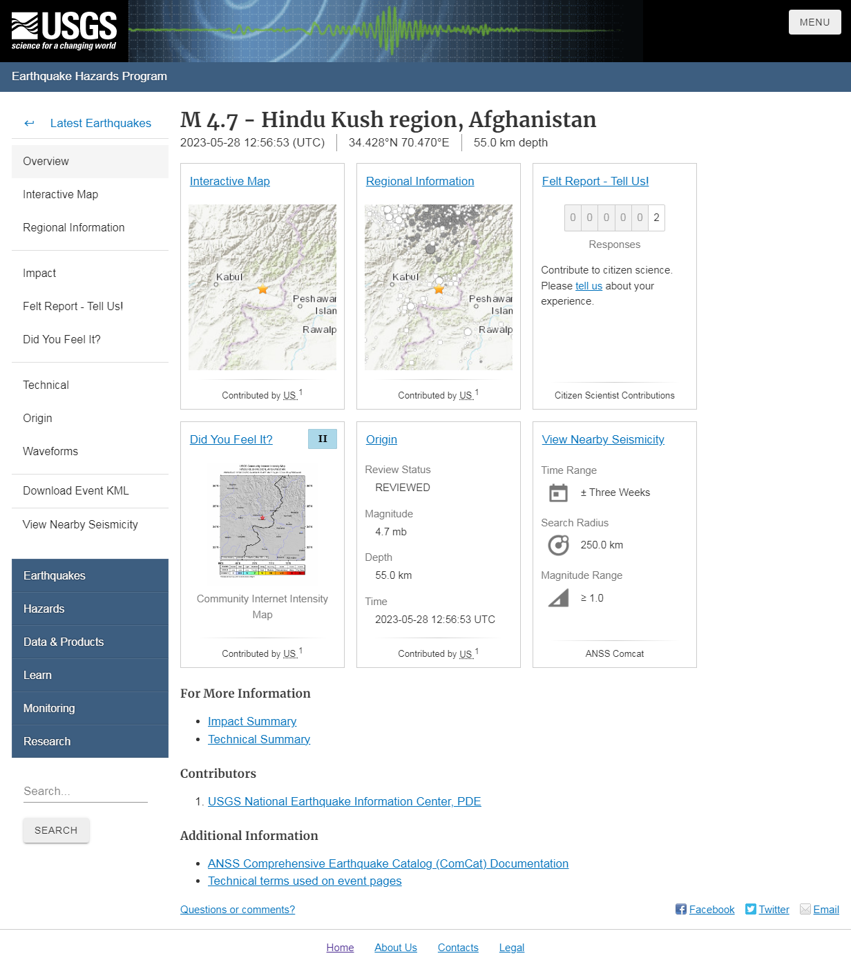 M 4.7 - Hindu Kush region, Afghanistan.png
