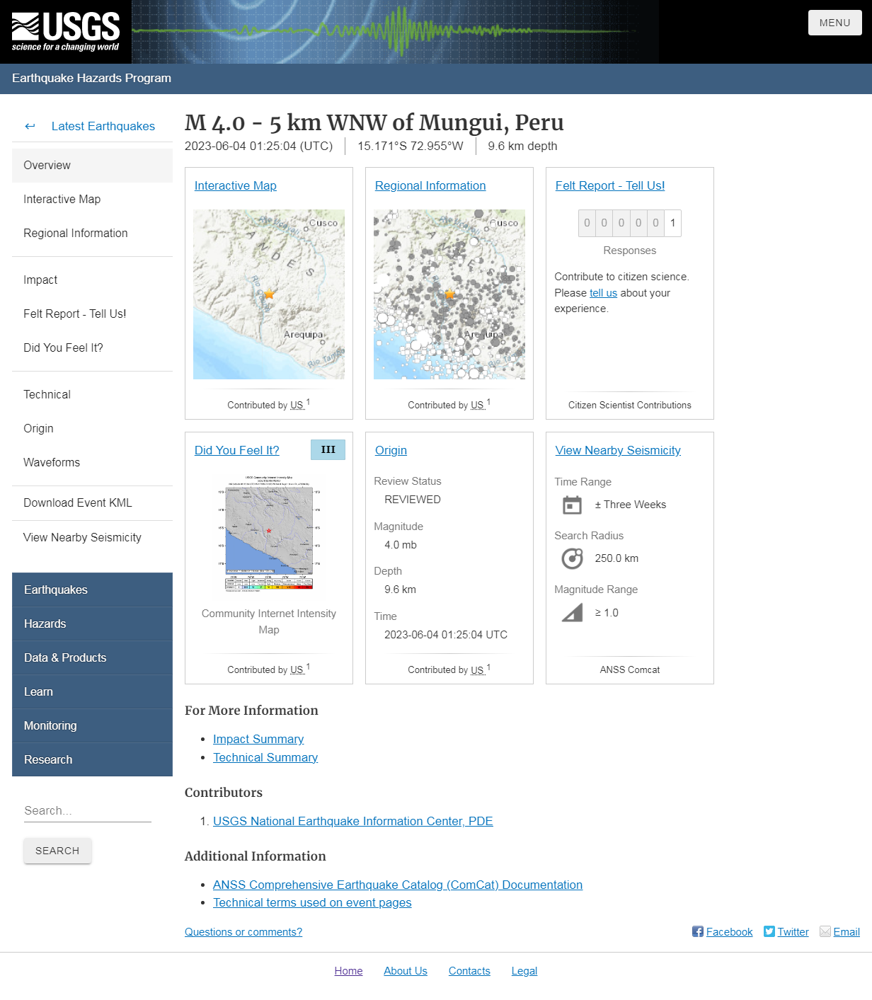 M 4.0 - 5 km WNW of Mungui, Peru.png