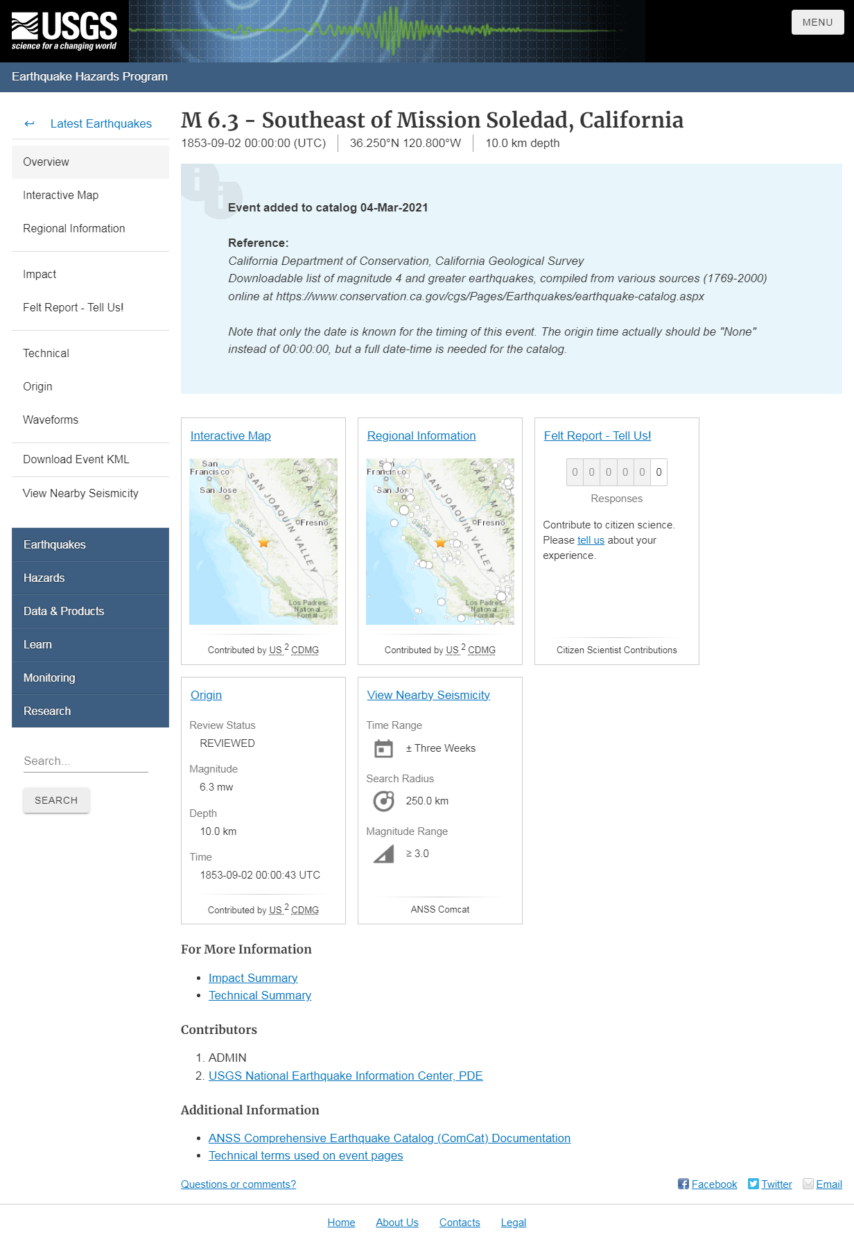 M 6.3 - Southeast of Mission Soledad, California.png