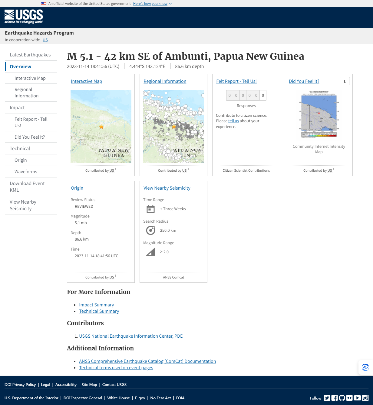 M 5.1 - 42 km SE of Ambunti, Papua New Guinea.png