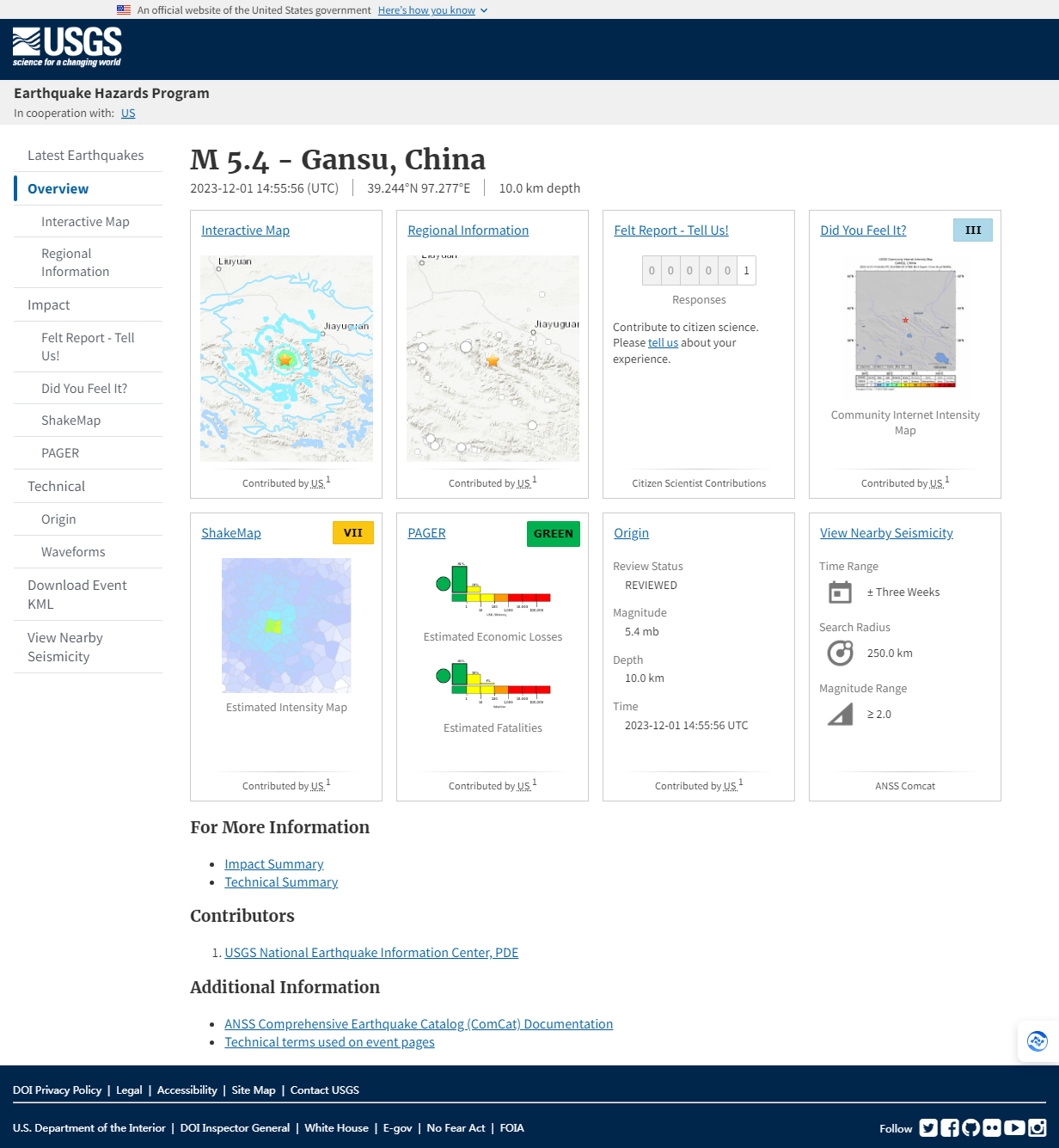 M 5.4 - Gansu, China.png