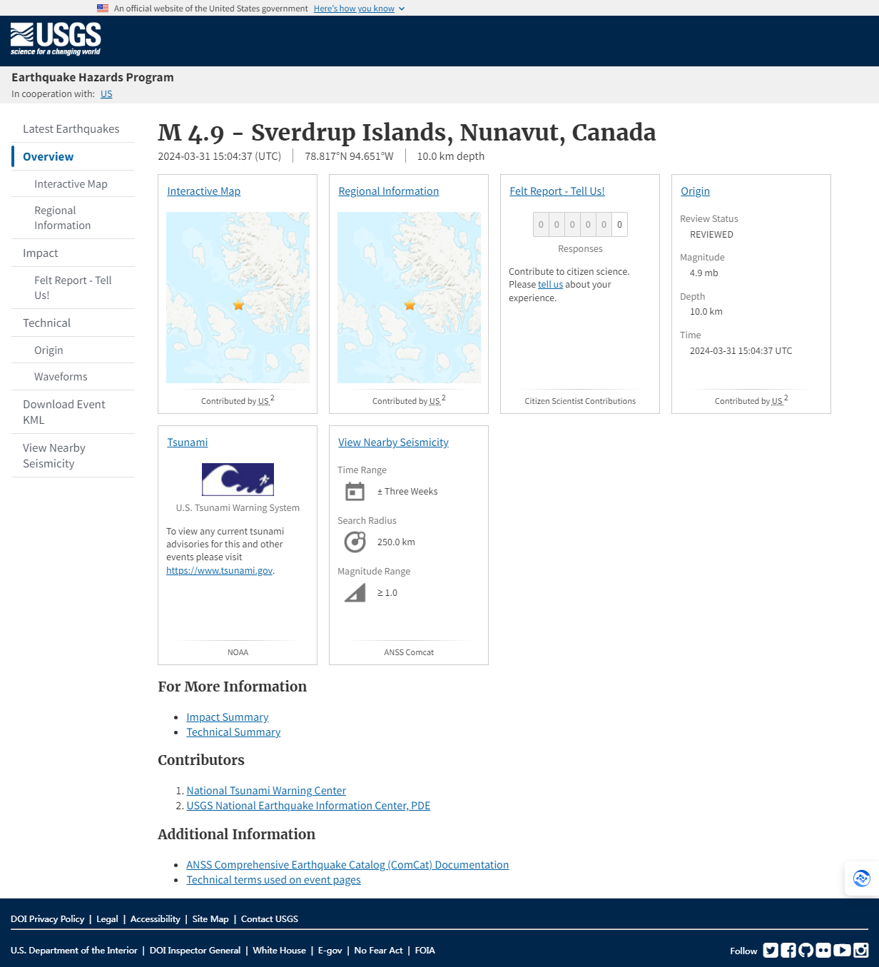 M 4.9 - Sverdrup Islands, Nunavut, Canada.png