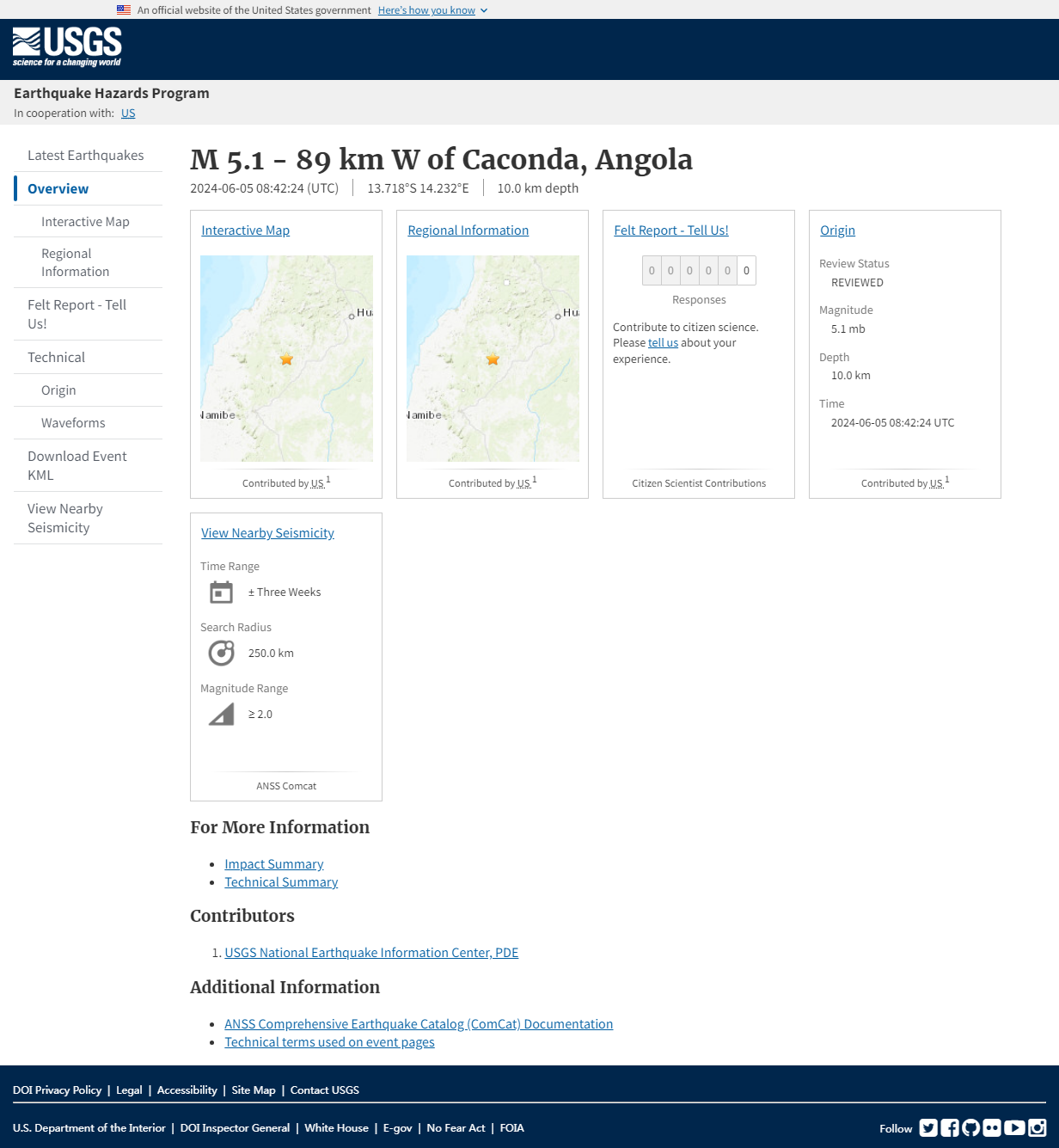 M 5.1 - 89 km W of Caconda, Angola.png