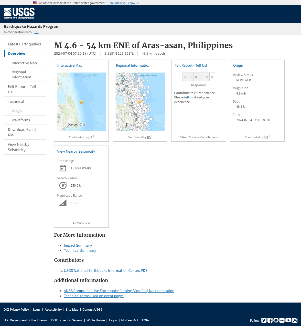 M 4.6 - 54 km ENE of Aras-asan, Philippines.png