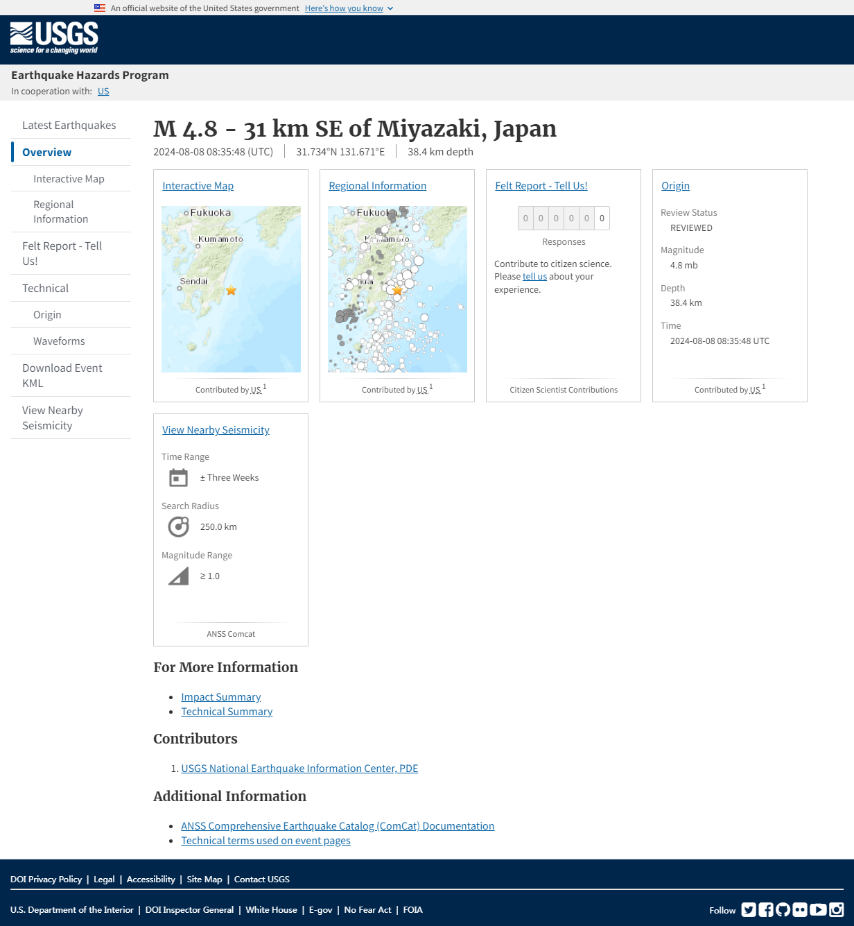 M 4.8 - 31 km SE of Miyazaki, Japan.png