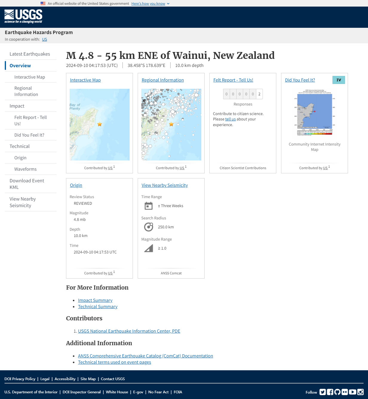 M 4.8 - 55 km ENE of Wainui, New Zealand.png