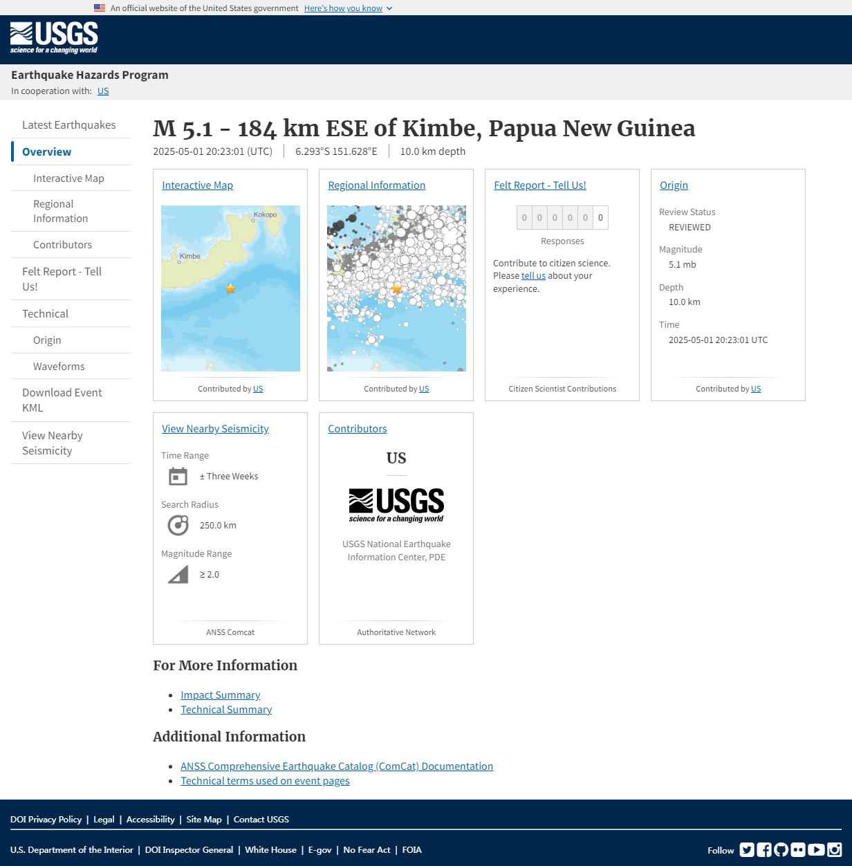 M 5.1 - 184 km ESE of Kimbe, Papua New Guinea.png