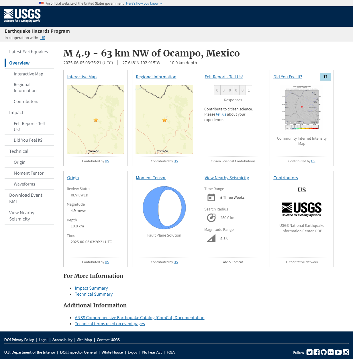 M 4.9 - 63 km NW of Opo, Mexico.png