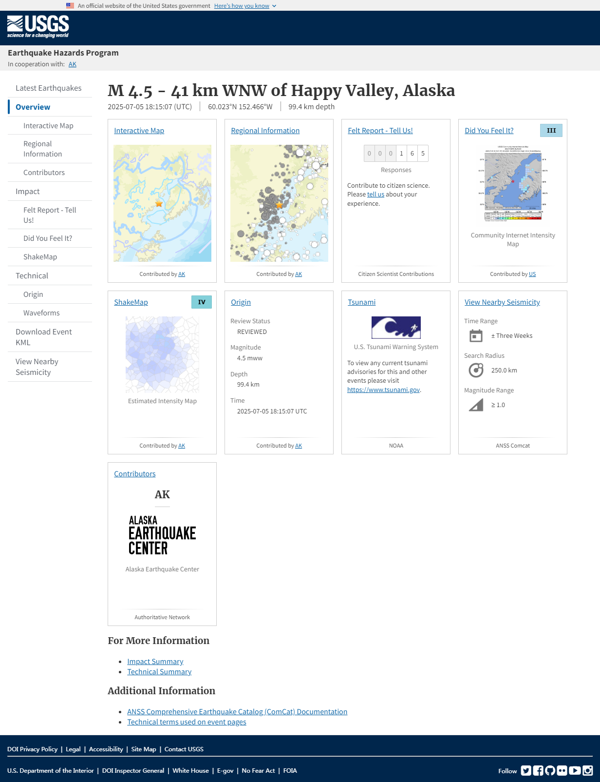 M 4.5 - 41 km WNW of Happy Valley, Alaska.png