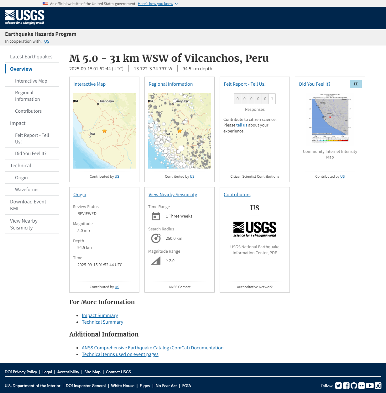 M 5.0 - 31 km WSW of Vilcanchos, Peru.png