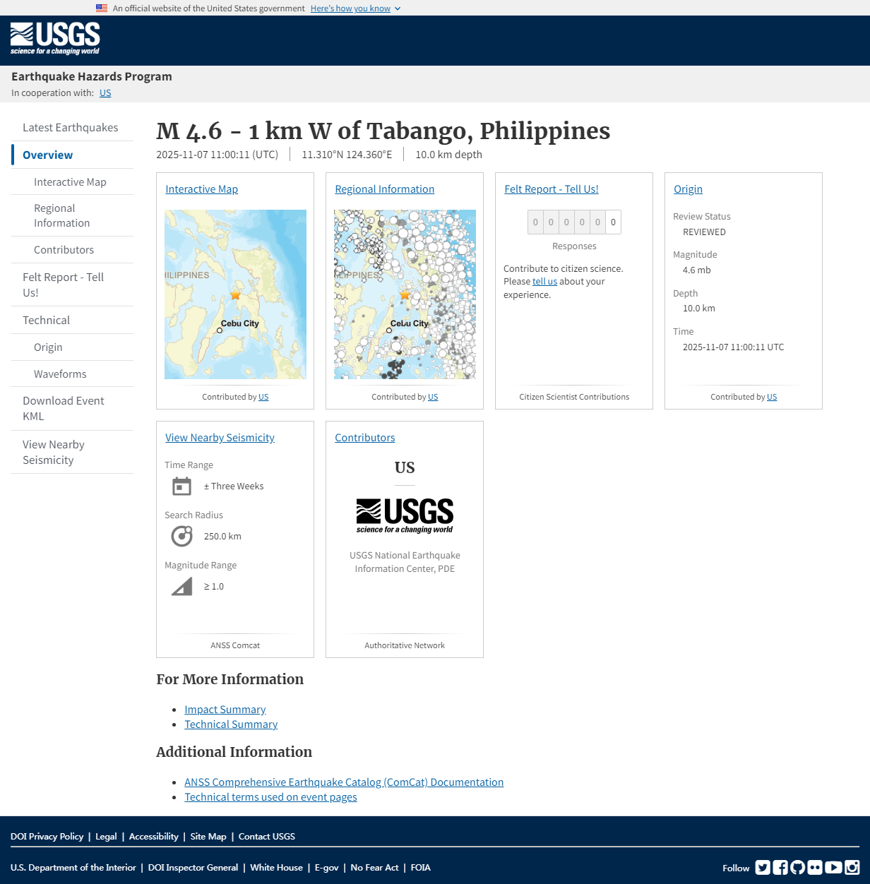M 4.6 - 1 km W of Tabango, Philippines.png