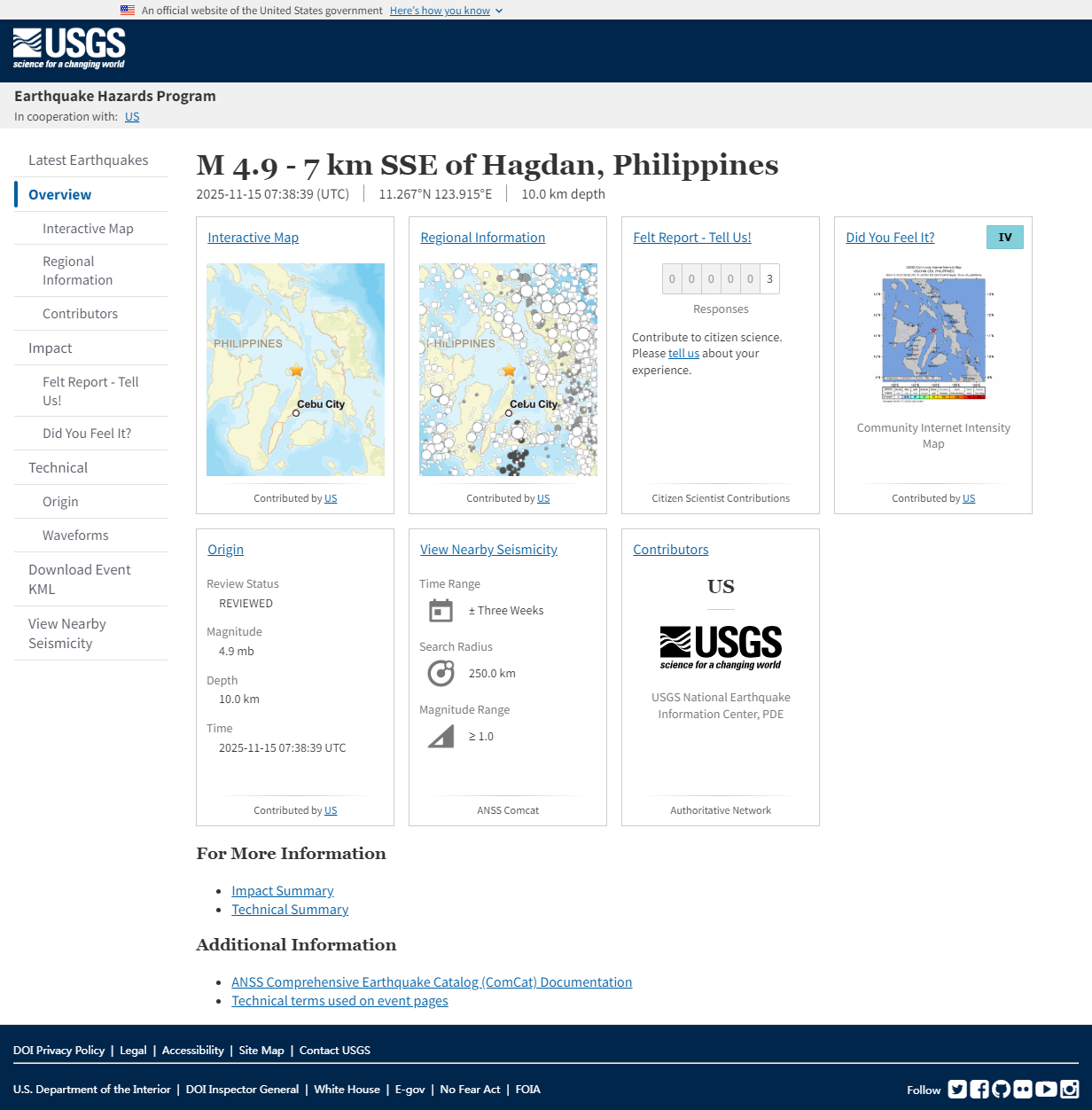 M 4.9 - 7 km SSE of Hagdan, Philippines.png