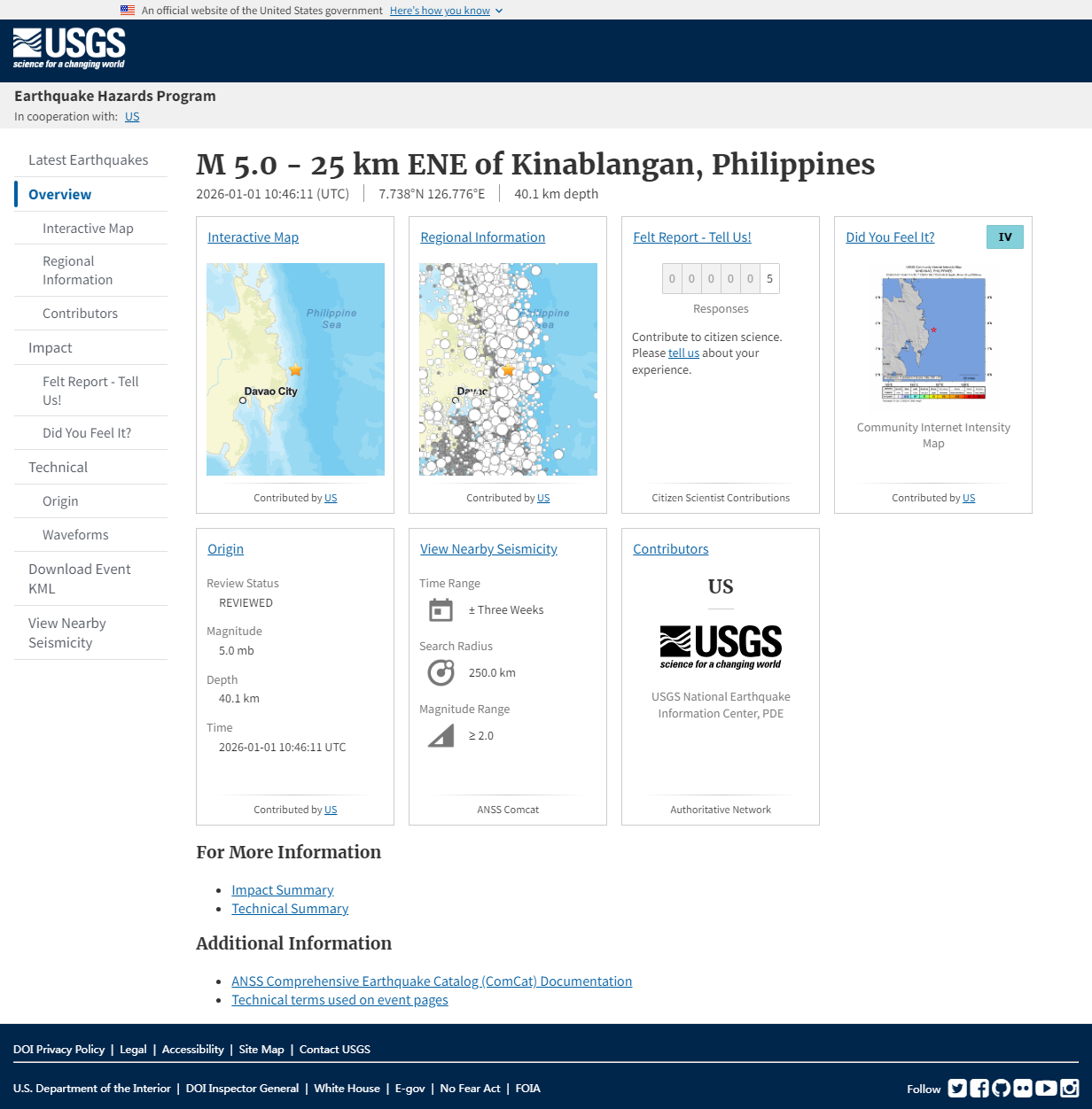 M 5.0 - 25 km ENE of Kinablangan, Philippines.png