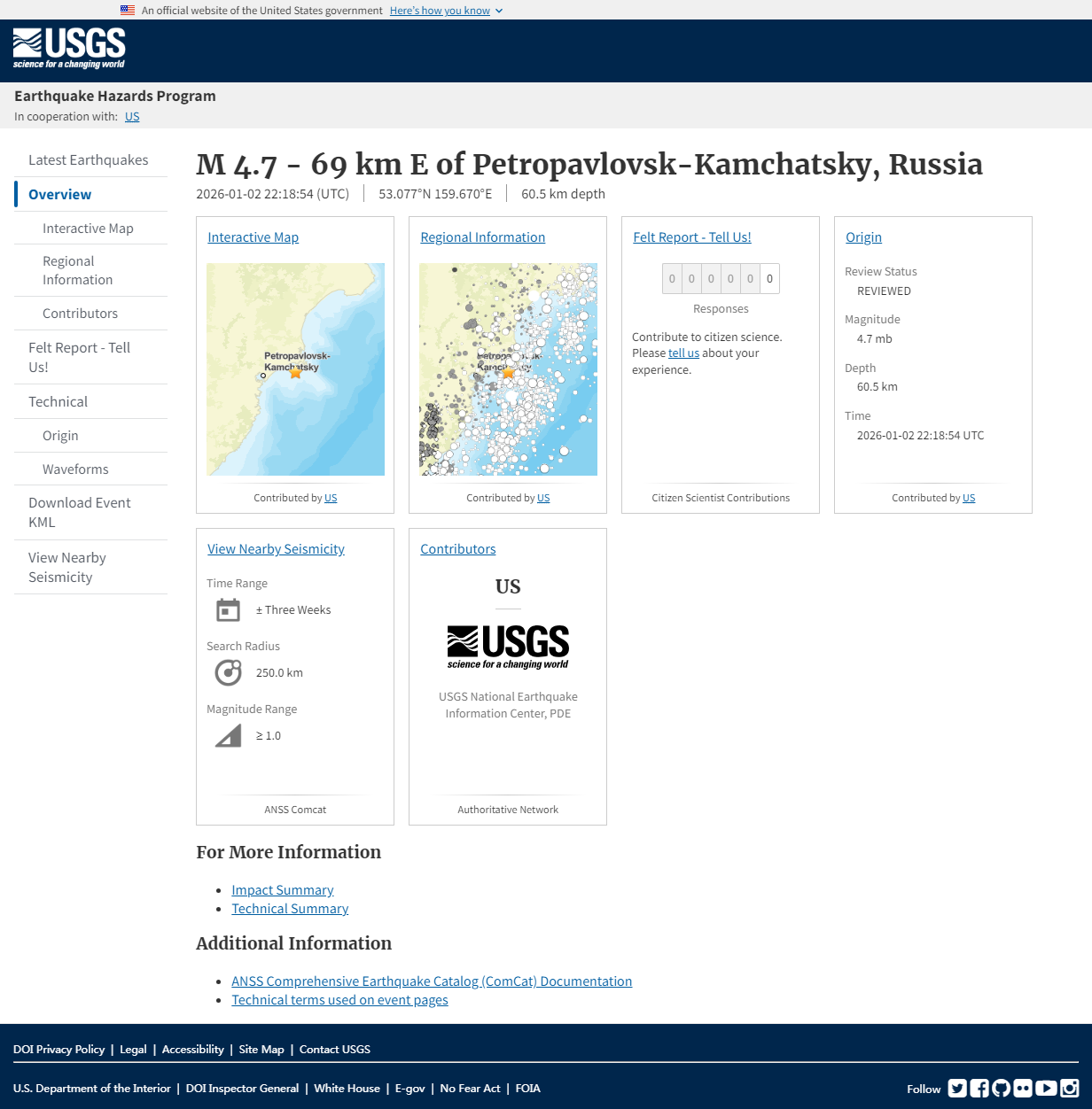 M 4.7 - 69 km E of Petropavlovsk-Kamchatsky, Russia.png