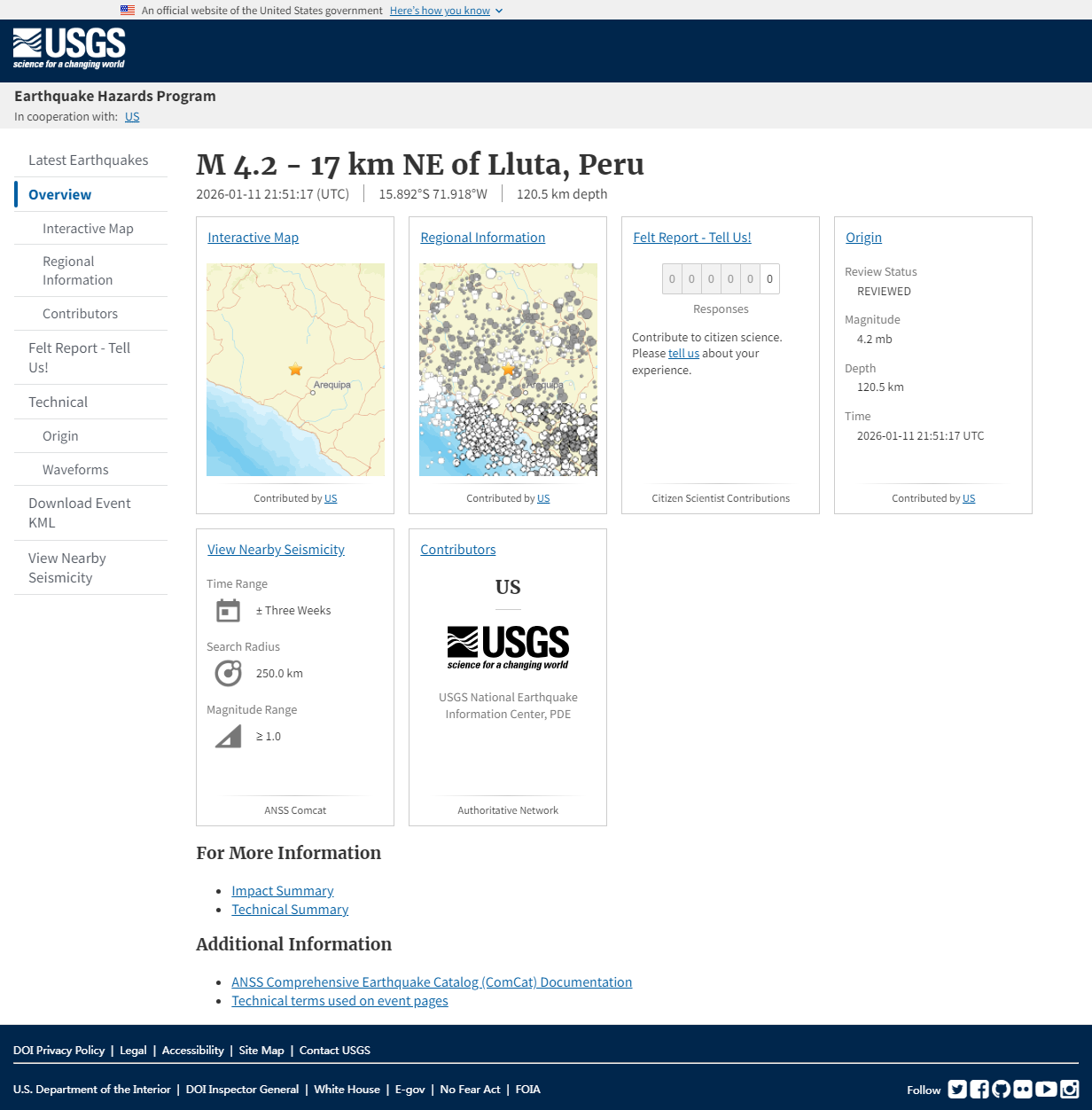 M 4.2 - 17 km NE of Lluta, Peru.png