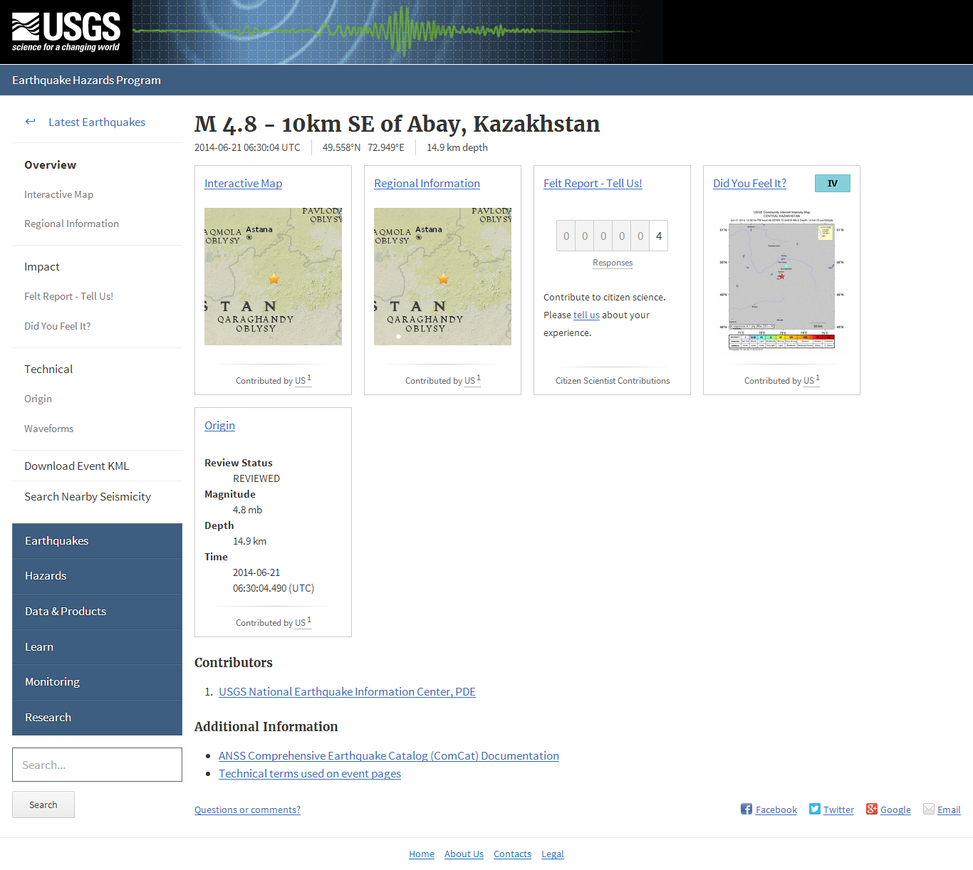 M 4.8 - 10km SE of Abay, Kazakhstan.png